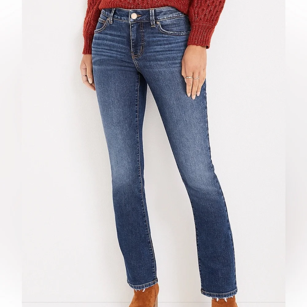 NWT 8 Short Maurice’s Everflex™ Slim Boot Mid Rise Jean - Picture 2 of 7